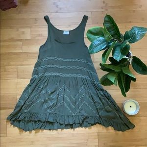 Free People Voile and Lace Trapeze Slip Dress